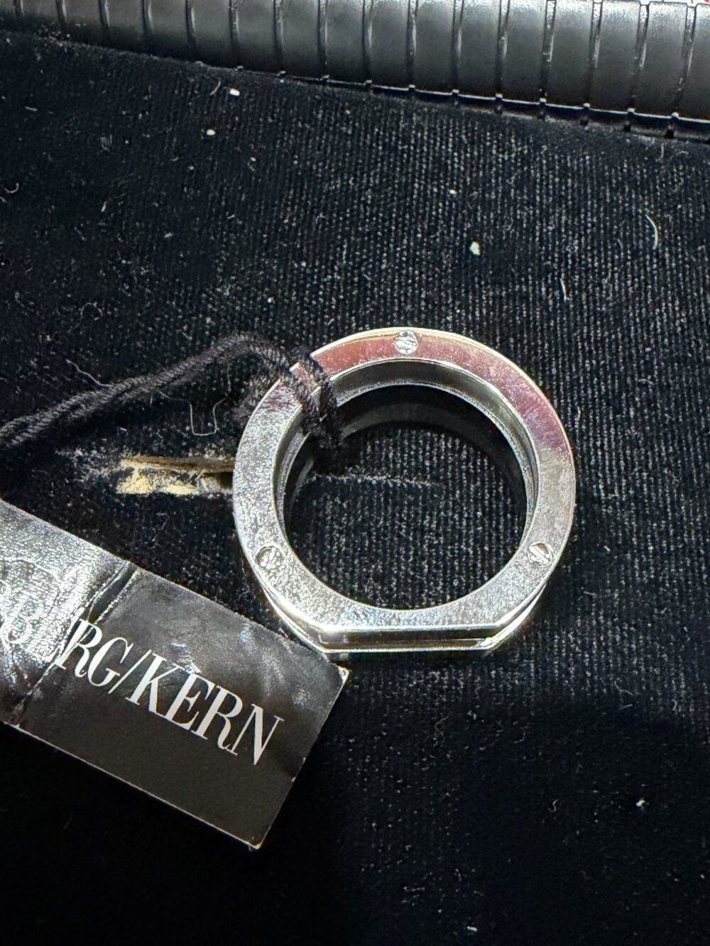 Dyrberg Kern Dk Man Ring Leslie Bst Black Size 8.5 - Picture 2 of 2